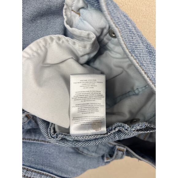 RE/DONE womens 90’s high rise ankle crop in light dusk destroy size 29 - Picture 10 of 10